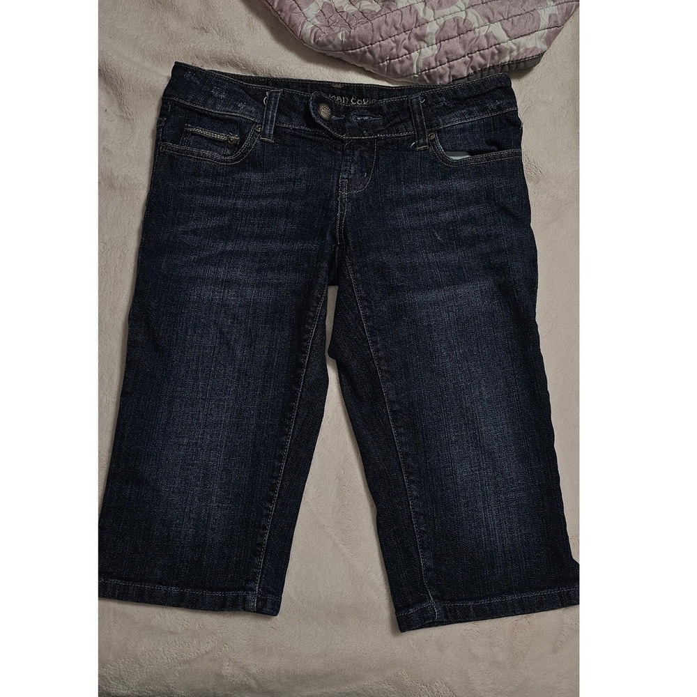 American Eagle Artist Dark Wash Denim Bermuda Shorts Size 4 Regular
